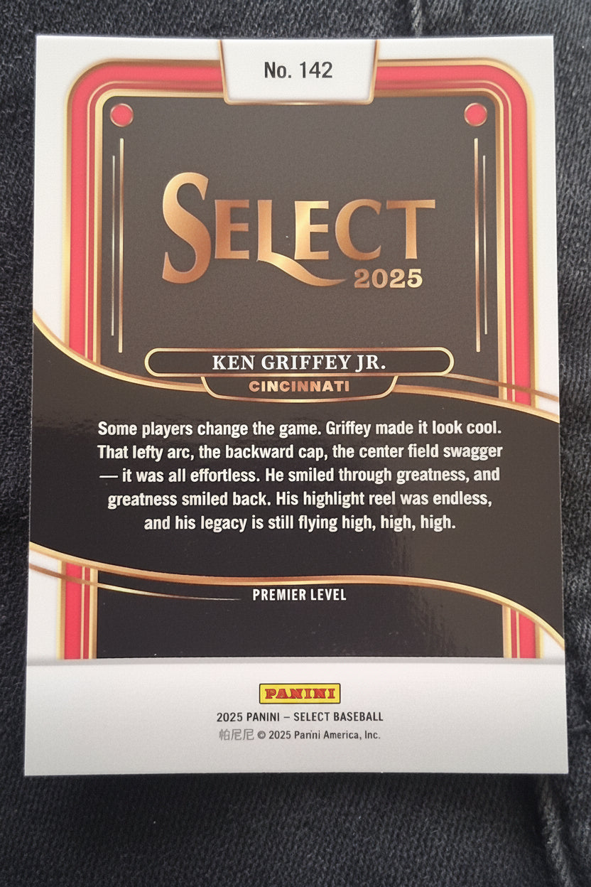 2025 Panini Select Ken Griffey Jr. #142 Premier Level Cincinnati Reds