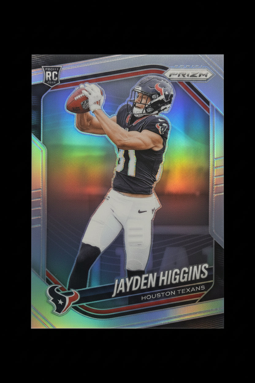 2025 Panini Prizm Jayden Higgins #376 Silver Prizm Houston Texans