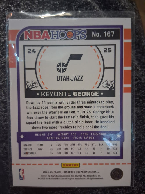 2024-25 Panini NBA Haunted Hoops Keyonte George #167