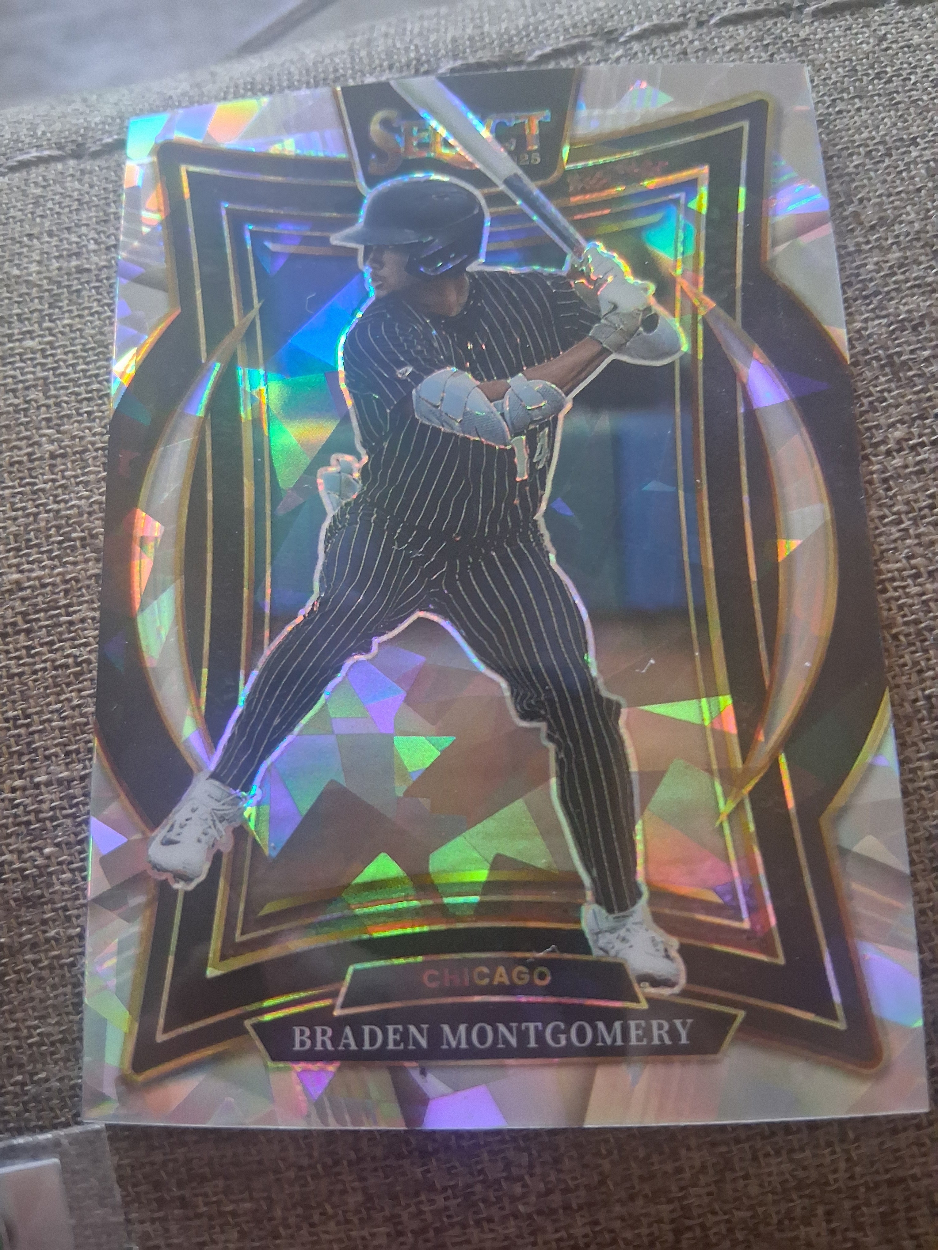 2025 Panini Select Braden Montgomery #70 Ice Prizm Concourse Chicago