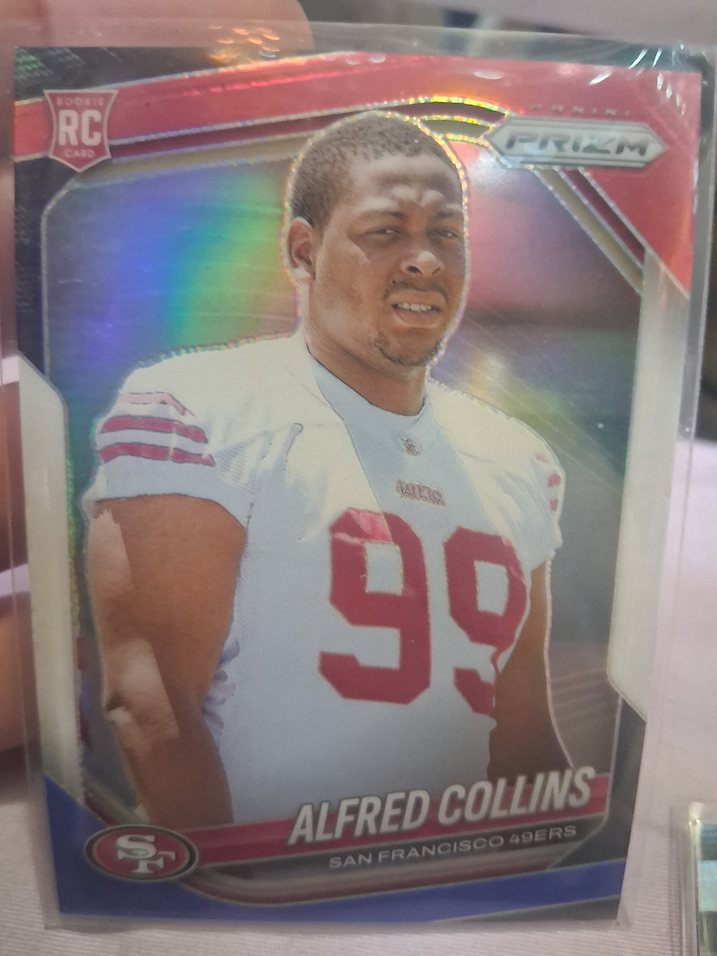 2025 Panini Prizm Alfred Collins #388 Red White Blue Prizm Rookie 49ers