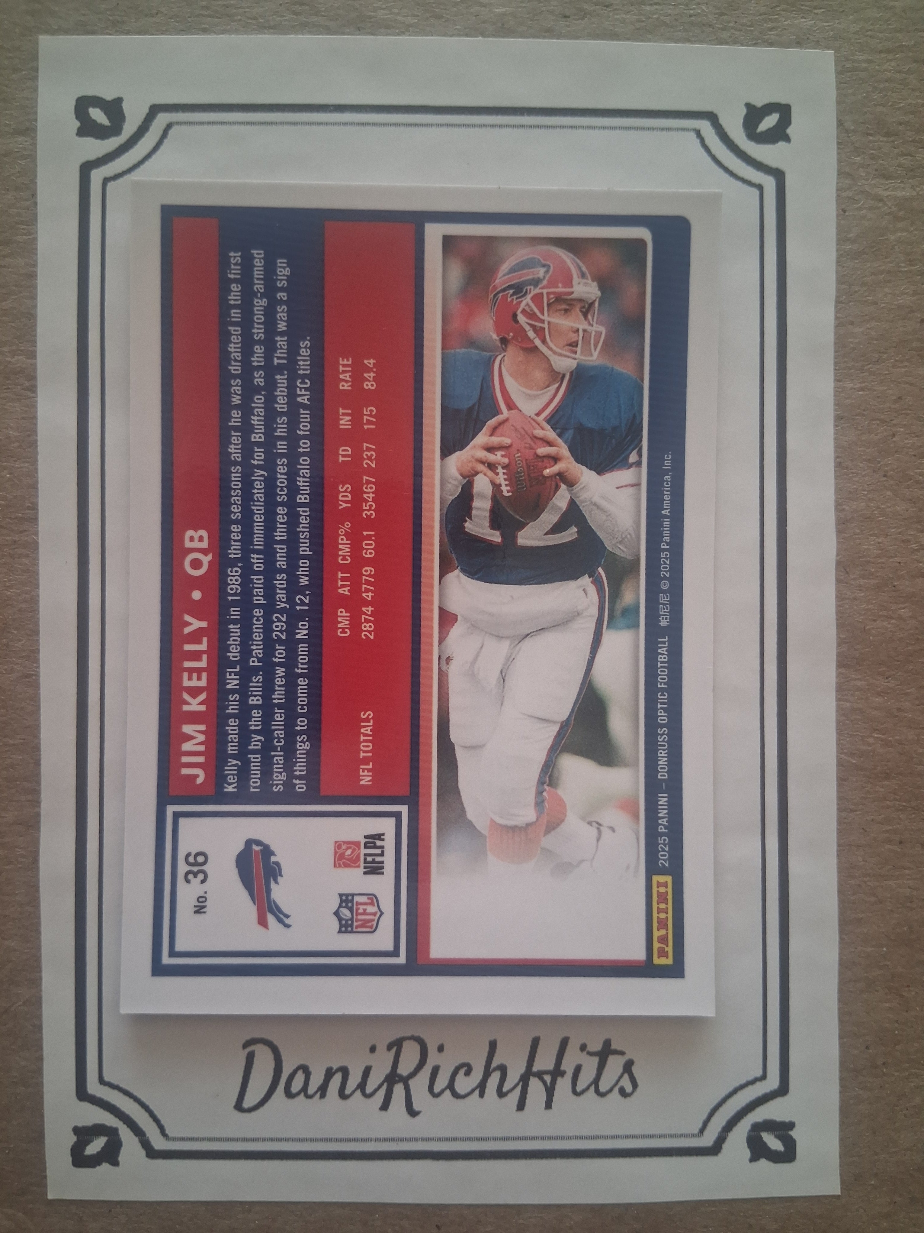 2025 Panini Donruss Optic Jim Kelly #36